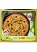 Pizza do krojenia z talerzykami w skrzyneczce