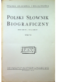 Polski słownik biograficzny Tom VI 1948 r.