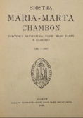 Siostra Maria - Marta Chambon 1938 r.