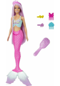 Barbie Syrenka Lalka Długie włosy HRR00