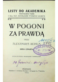 W pogoni za prawdą Serya czwarta 1910 r.