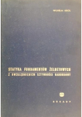 Statyka fundamentów żelbetowych