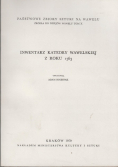 Inwentarz Katedry Wawelskiej z roku 1563