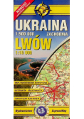 Ukraina Zachodnia Lwów 1:500 000. Mapa laminowana