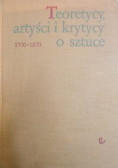 Teoretycy artyści i krytycy o sztuce 1700 do 1870 Część 2
