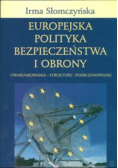 Europejska polityka bezpieczeństwa i obrony
