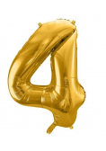 Balon foliowy 4 86cm złoty