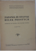 Zadania ze statyki belek prostych,
