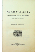 Rozmyślania zgromadzenia księży misyonarzy I 1912 r