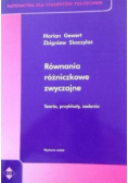 Równania różniczkowe zwyczajne teoria