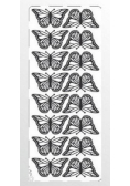 Stiker ażurowy srebrny