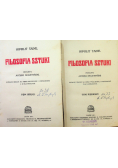 Filozofia sztuki taine Tom 1 i 2 1911 r.