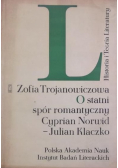 Ostatni spór romantyczny Cyprian Norwid Julian Klaczko