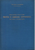 Obliczenia statystyczne prętów o zmiennej sztywności
