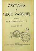 Czytania o Męce Pańskiej, 1921 r.