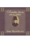 Prababka Maria obiera jabłka