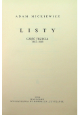 Mickiewicz Dzieła Tom 16 Listy Część 3