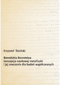 Benedykta Bornsteina koncepcja naukowej metafizyki