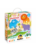CzuCzu Dzikie puzzle Sawanna 2+