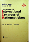 Proceedings of the International Congress of Mathematician Tom II