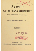 Żywot Św Alfonsa Rodriguez 1927 r.