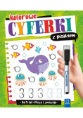 Kolorowe cyferki z pisakiem Piszę i zmazuję