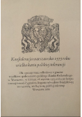 Konfederacja warszawska 1573 roku wielka karta polskiej tolerancji
