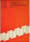 Studia gramatyczne IV