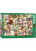 Puzzle 1000 Vintage Christmas Cards