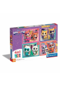 Puzzle 4w1 Super Kolor SuperKitties