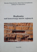 Badania nad konserwacją murów ceglanych