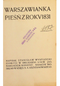 Warszawianka pieśń z roku 1831 1910 r.