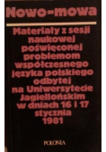 Nowo-mowa - materiały z sesji naukowej