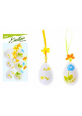 Ozdoba jajka plastik nadruk 6cm 6szt