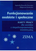 Funkcjonowanie osobiste i społeczne Karty pracy dla uczniów z niepełnosprawnością intelektualną Zima