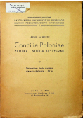 Concilia Poloniae źródła i studia krytyczne IV 1948 r.