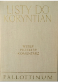 Listy do Koryntian Wstęp przekład komentarz