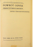 Powrót Odysa Dramat w trzech aktach 1907 r.