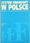 System finansowy w Polsce Lata dziewięćdziesiąte