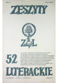 Zeszyty literackie Nr 52
