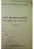 Test Bender - Koppitz dla dzieci od 5 do 10 lat
