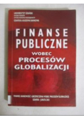 Finanse publiczne wobec procesów  globalizacji