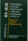 Klasyfikacja zaburzeń psychicznych i zaburzeń zachowania w ICD-10