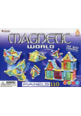 Klocki magnetyczne magnetic world 110 elementów