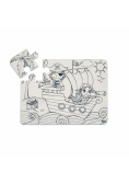 Puzzle Wyspa Piratów Funny Mat STRIGO