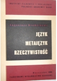 Język metajęzyk rzeczywistości