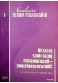 Obszary społecznej marginalizacji -niepełnosprawność