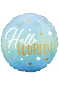 Balon foliowy Hello World