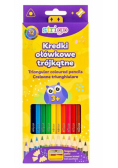Kredki ołówkowe 12kol lub flamastry 12szt STRIGO