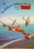 Mały modelarz  Miesięcznik ligi obrony kraju dla młodzieży nr 5 / 93 Angielski samolot myśliwski Westland Whirlwind
